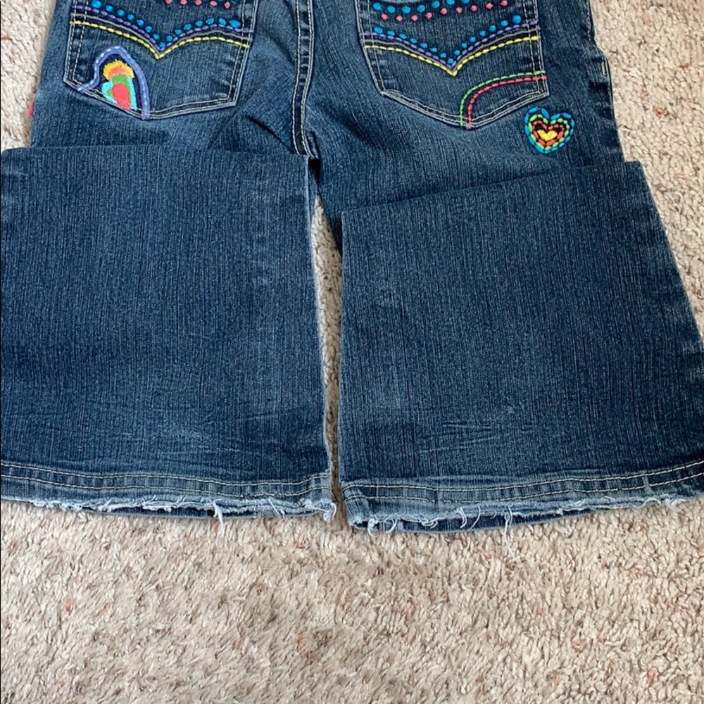 Girls butterfly embroidered jeans size 6 - Picture 8 of 8